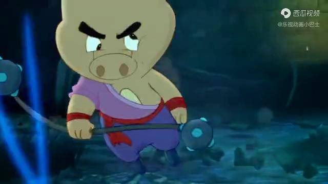 虹猫蓝兔七侠传猪老四真是可怜被吓成这样只能抱紧武器了