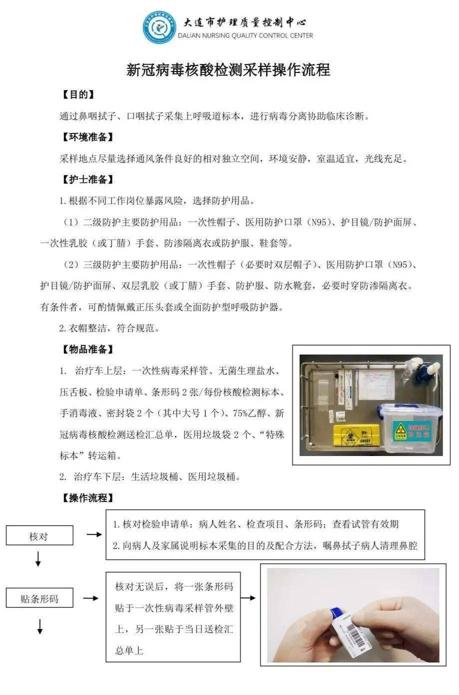 新冠核酸检测鼻咽拭子口咽拭子采样操作流程附教学视频