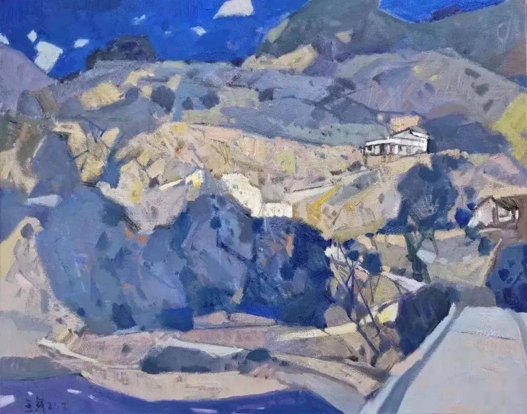 写生啦当代艺术家丨风景写生中邻近色同类色的应用