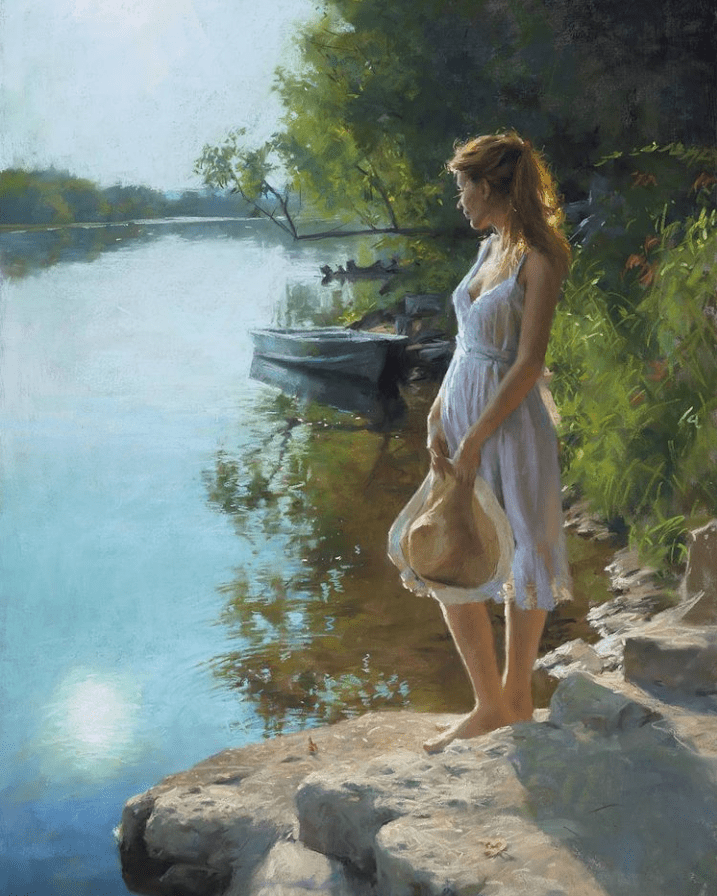 66岁大爷好牛掰用粉笔画写实人体少女浪漫又迷人我看了十遍