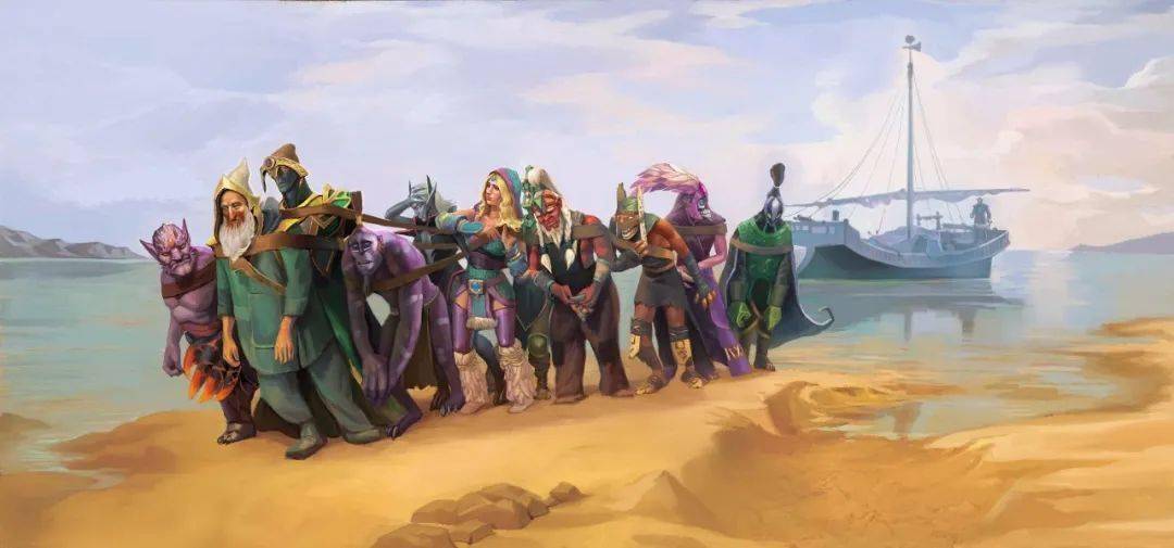 原型|这个小姐姐算是把DOTA2和世界名画玩透了