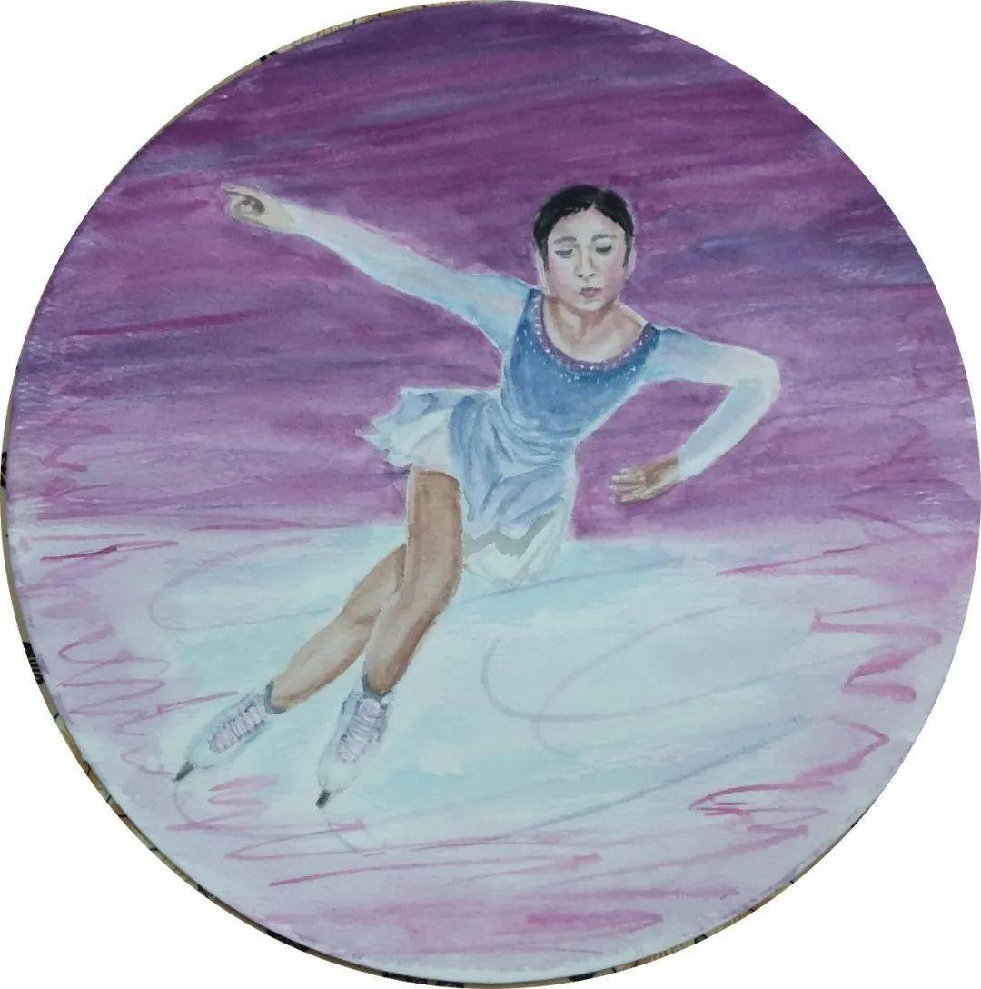 冰上芭蕾儿童画图片
