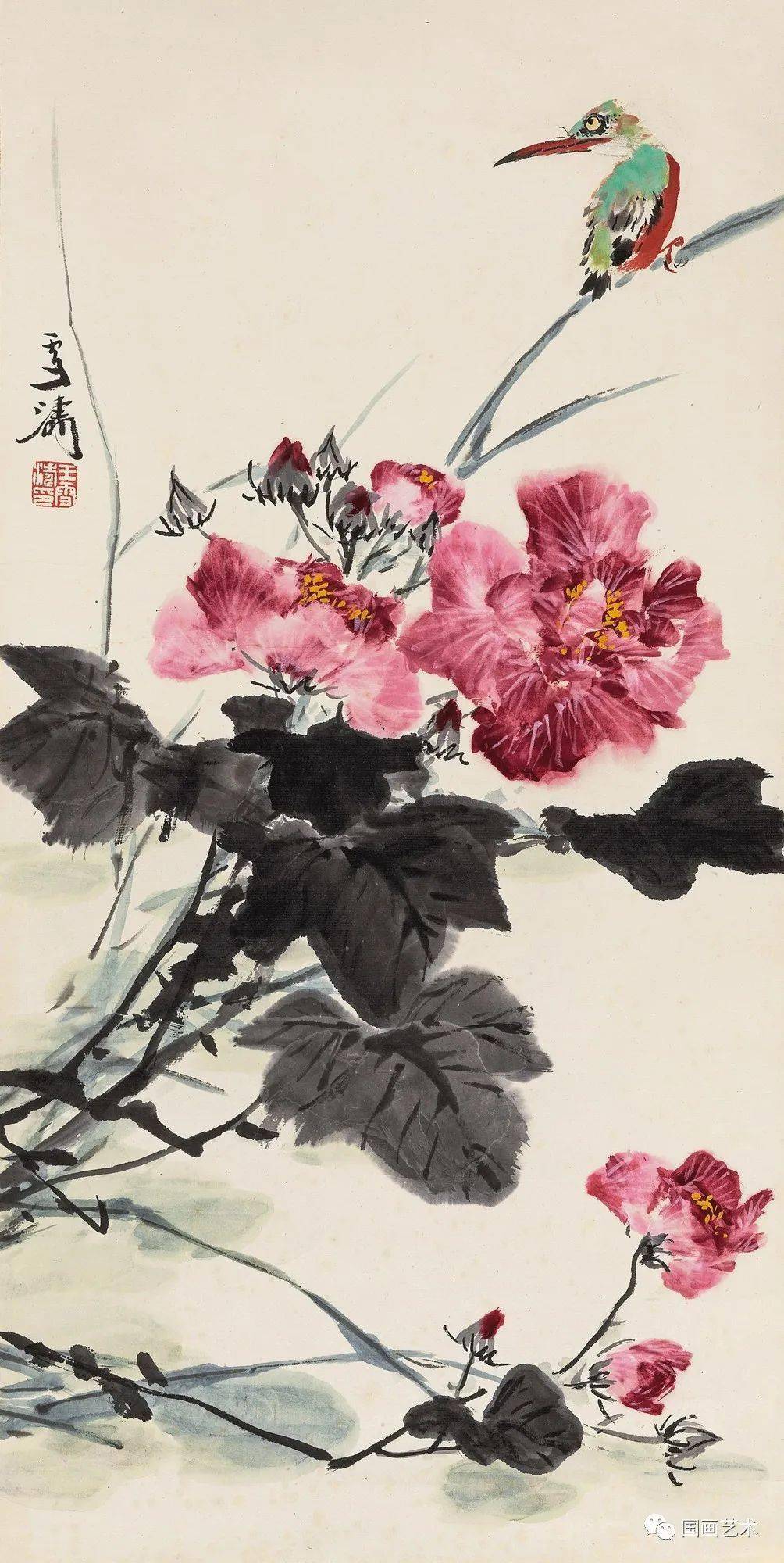 春风浓艳荣宝斋王雪涛花鸟拍品欣赏