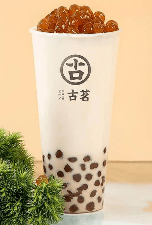 古茗珍珠奶绿图片图片