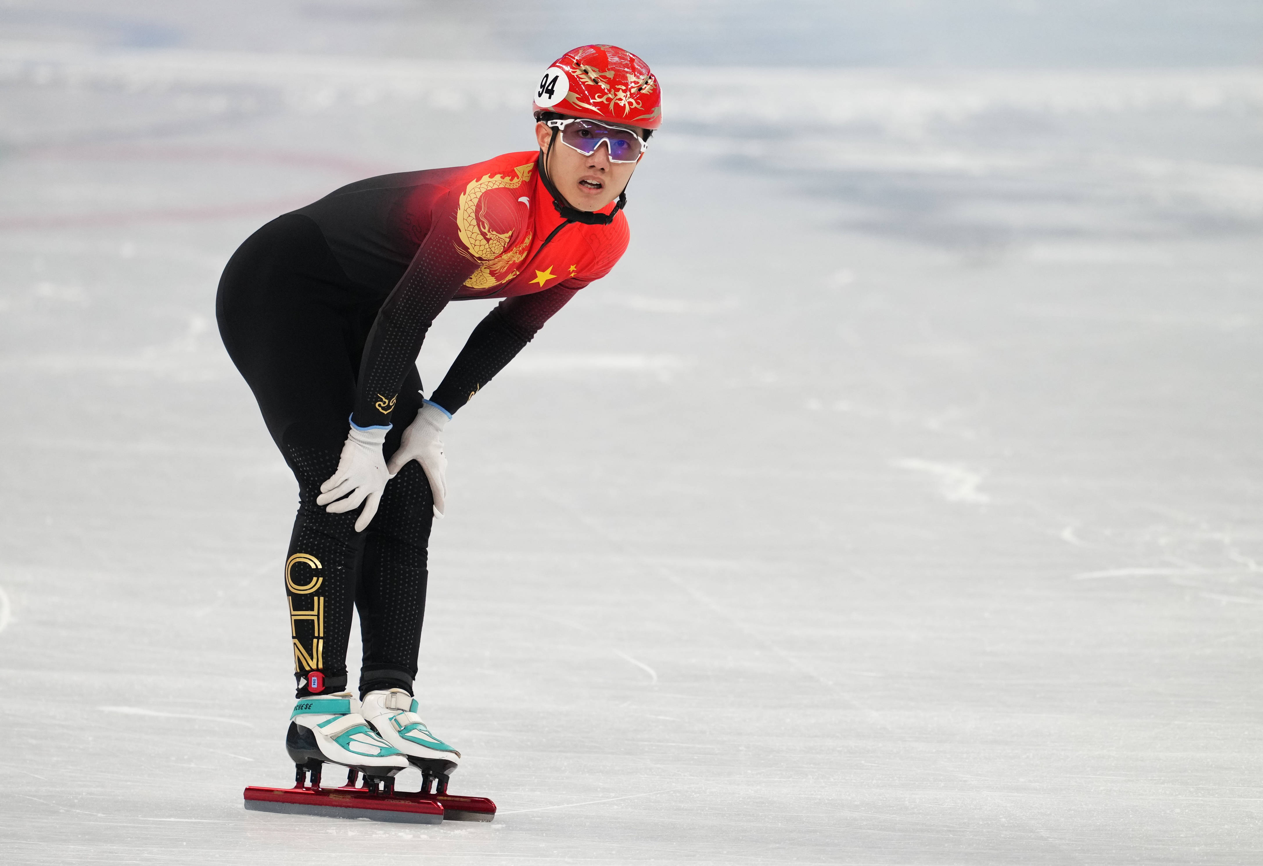 中国短道速滑男子5000米决赛位列第五