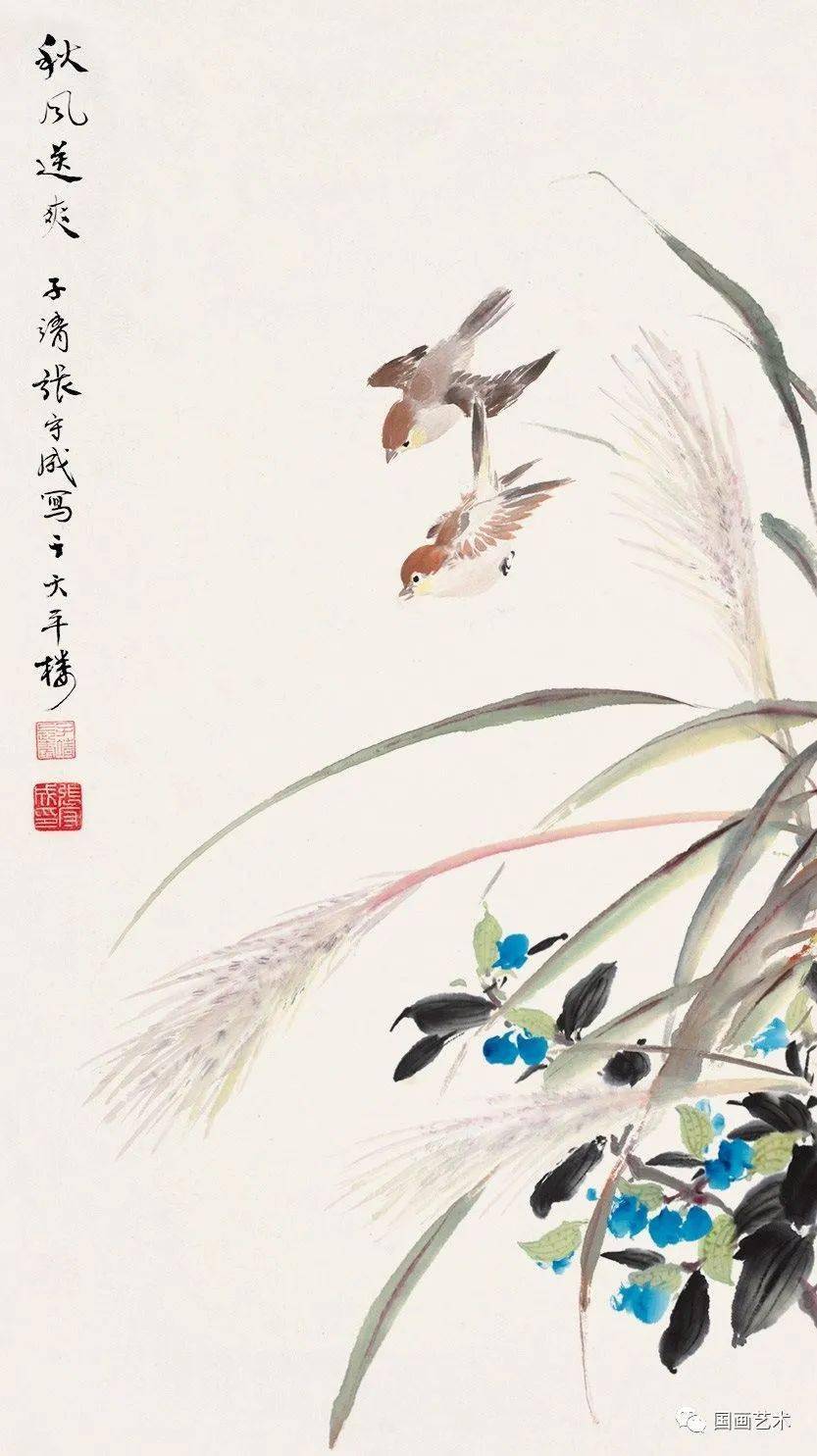 秋风送爽富贵牡丹牡丹瀑布国艳带酒雪蕉图琅玕云外绿竹石图老竿新秀风