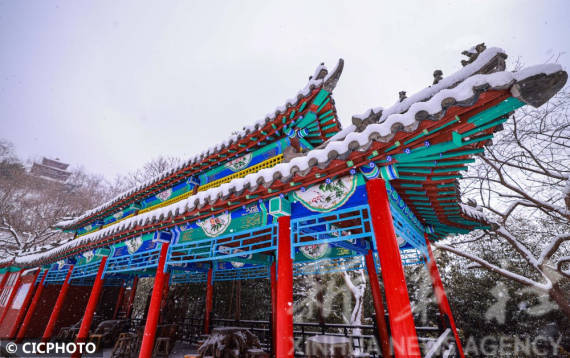 雪景|山东荣成：雪润伟德山