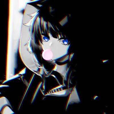 超个性黑白动漫头像