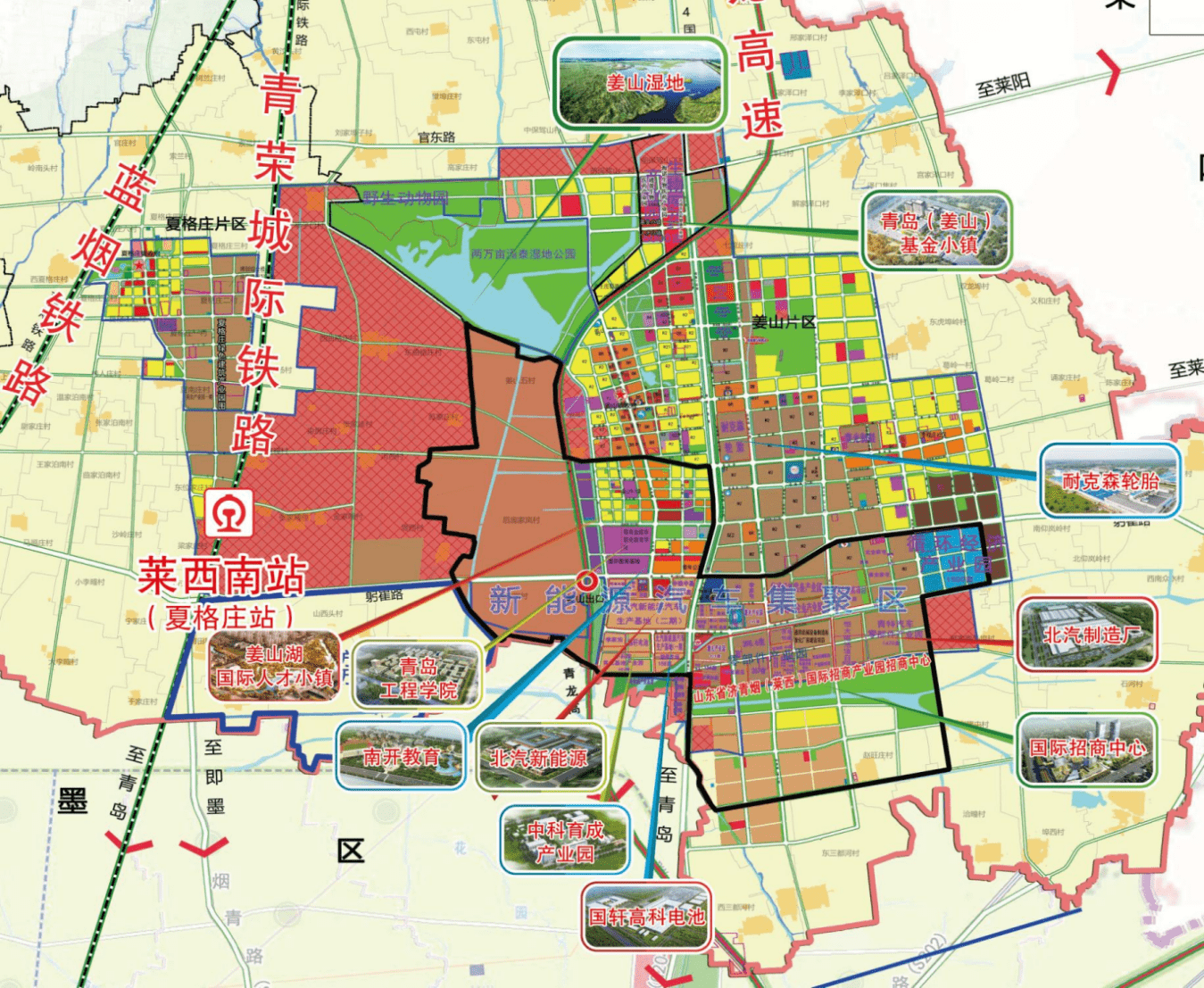 莱西地图乡镇分布图片