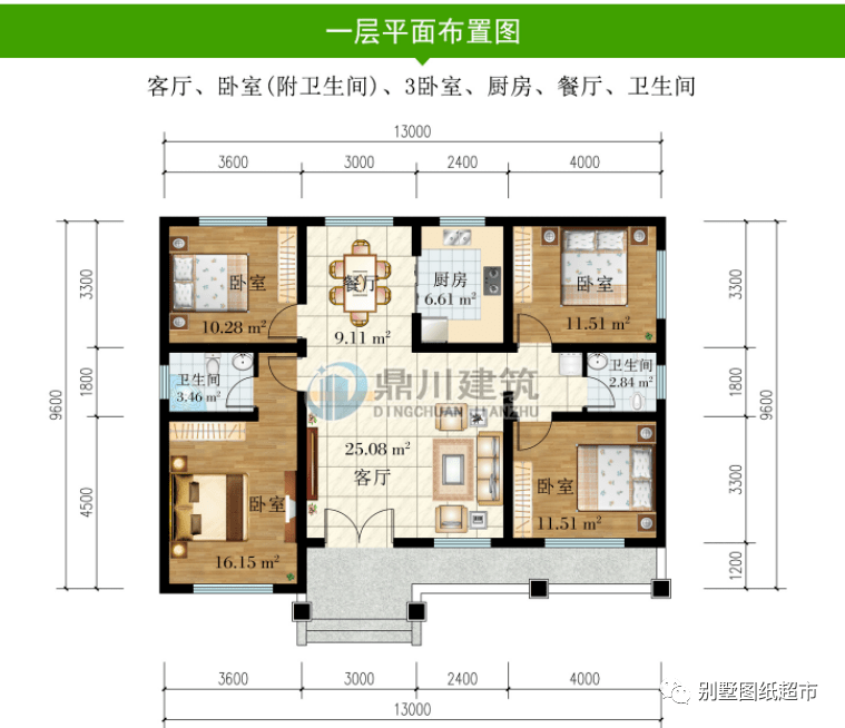 農村養老房建一層就夠了這8套一層戶型精美造價低老少都喜歡