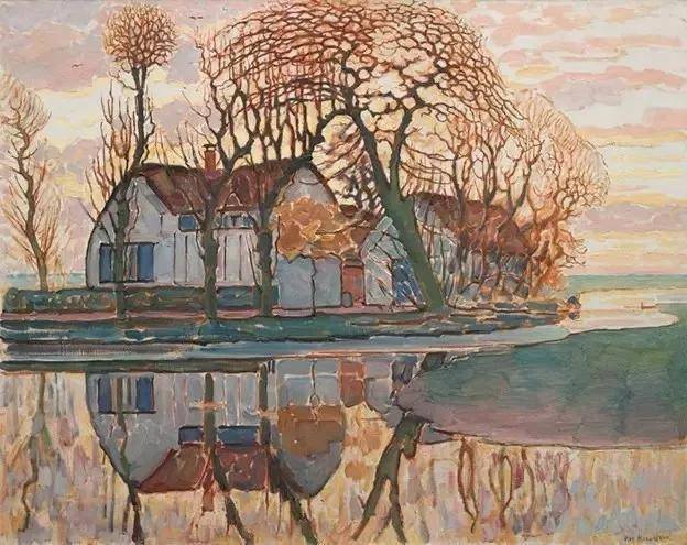 蒙德里安早期风景作品