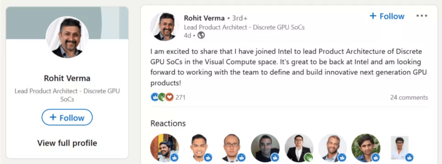 老将回归：AMD 首席独立 GPU 架构师跳槽回到英特尔