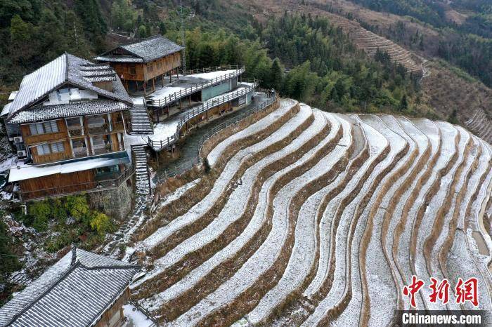 吊脚楼|广西龙胜：龙脊梯田迎来今年首场降雪