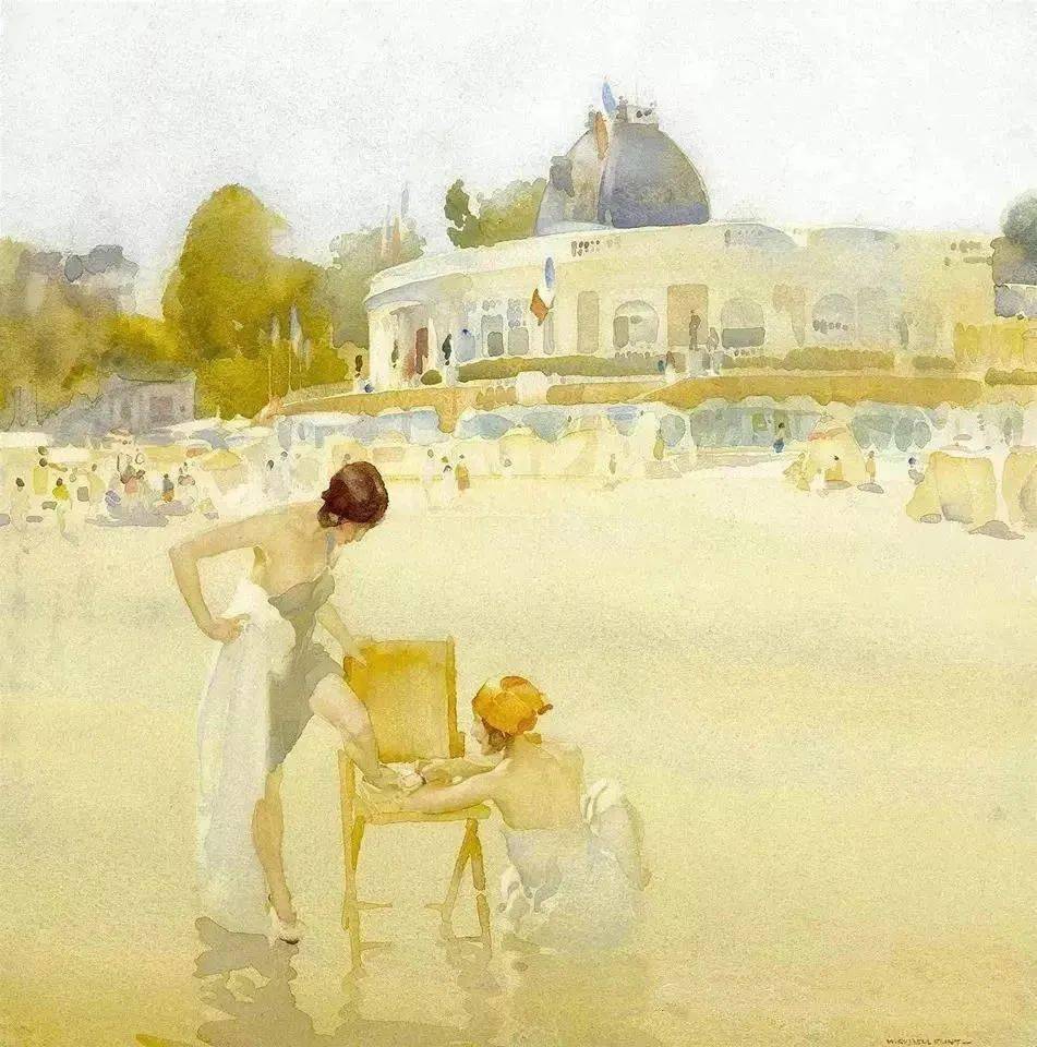 70岁老画家的女人体水彩清透香艳一颦一笑撩人心魄张张都是极致的艺术