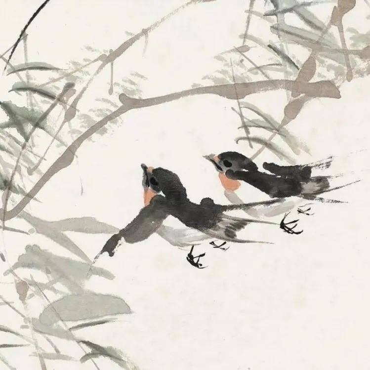 一组春燕图,极富诗情画意_任伯年_燕子_书画