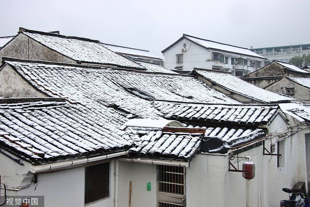 银装|浙江绍兴迎降雪 古城披上“银装”