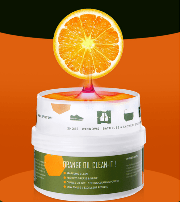 不到50元的橙油去污膏,祛渍除污一擦即净,纯天然植物配方不伤手!