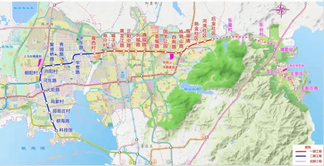 可與地鐵m1號線和規劃中的m7,m8,m11,m15號線實現換