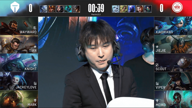 双方|LOL-LPL：knight薇古丝愁煞突进瞬秒Viper，TES翻盘2-1击败EDG