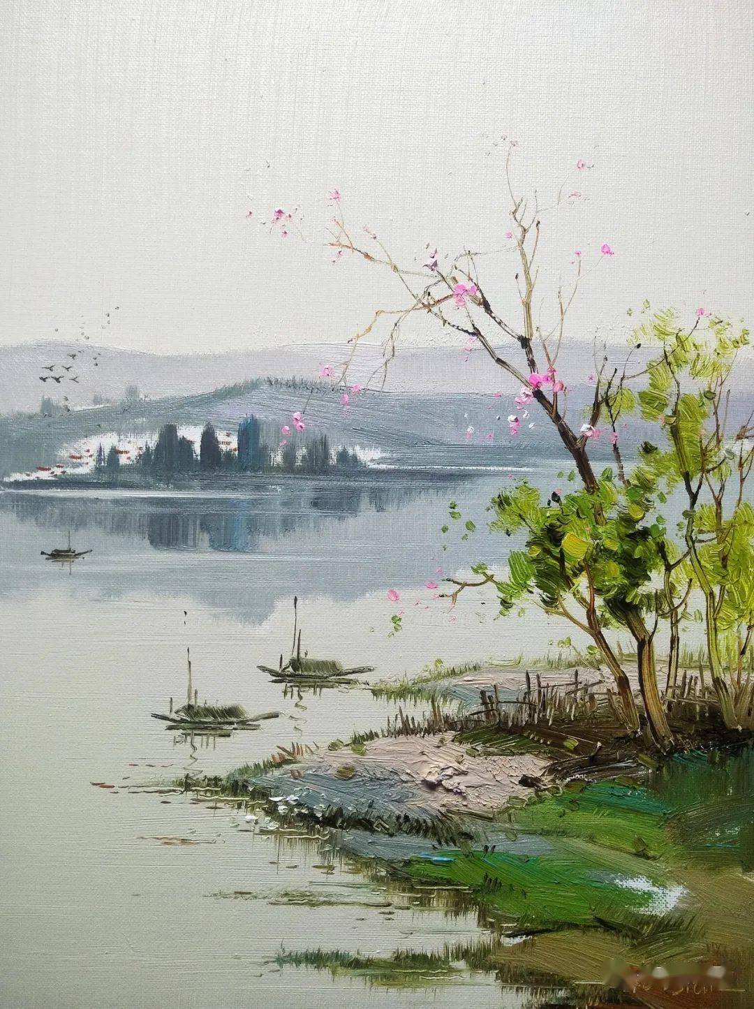 这组油画小品美得不可方物