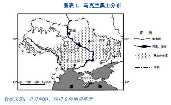 乌克兰产粮区地图图片