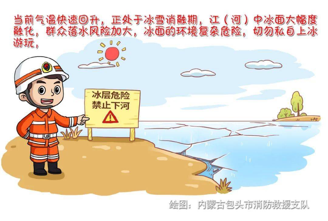 天气回暖,冰层危险,拒绝下河!_辽源_微风_冰面