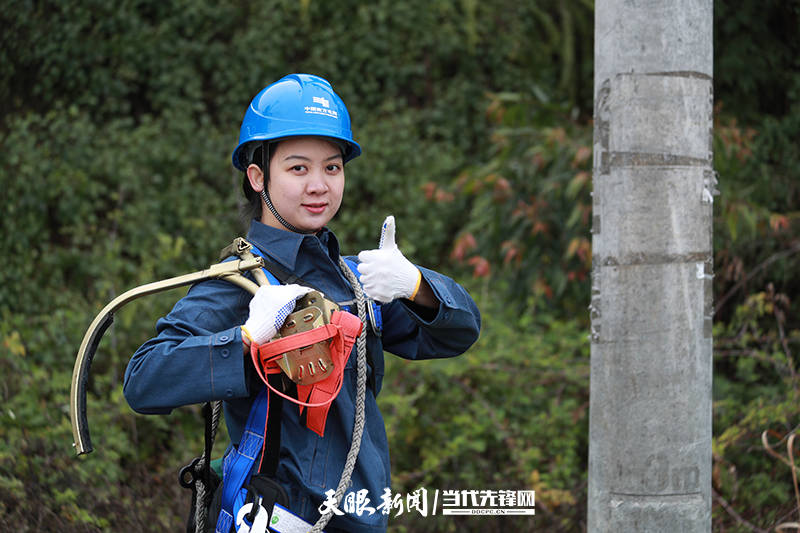 面对登杆作业,车圣澜信心满满平日里,车圣澜是一个自信,可爱的"萌妹子