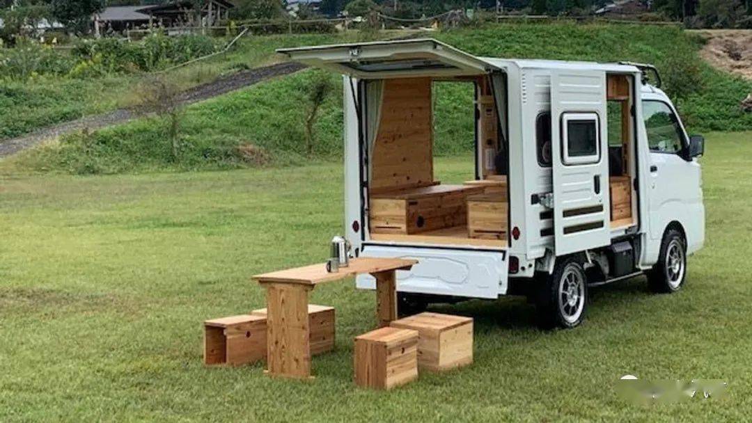 汽车露营族的梦幻车quokka小型露营车麻雀虽小五脏俱全