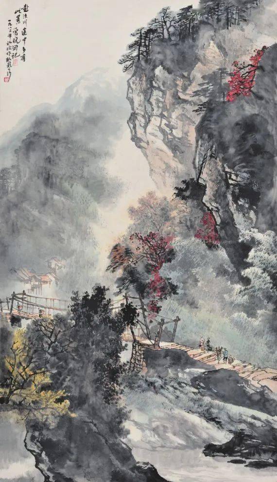 曾晓浒山水画雄浑苍润,气势夺人_笔墨_艺术_自然