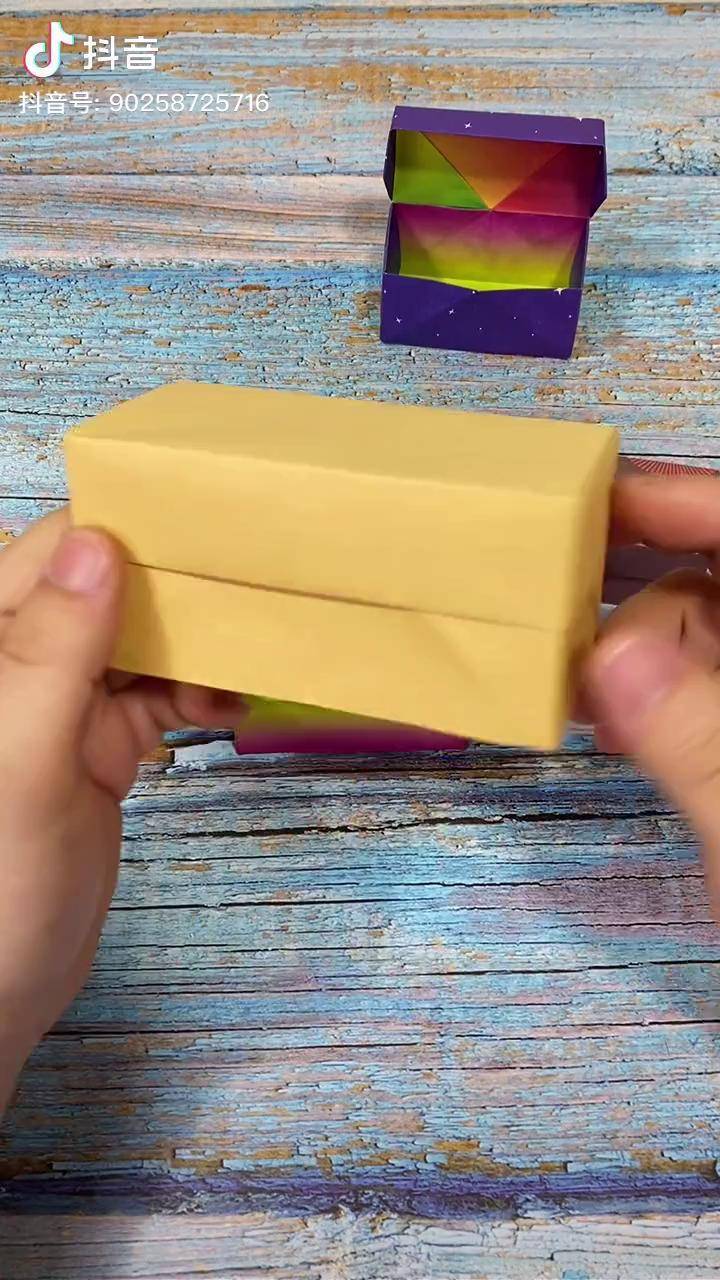 宝箱收纳盒好看又实用亲子手工一起做手工手工折纸
