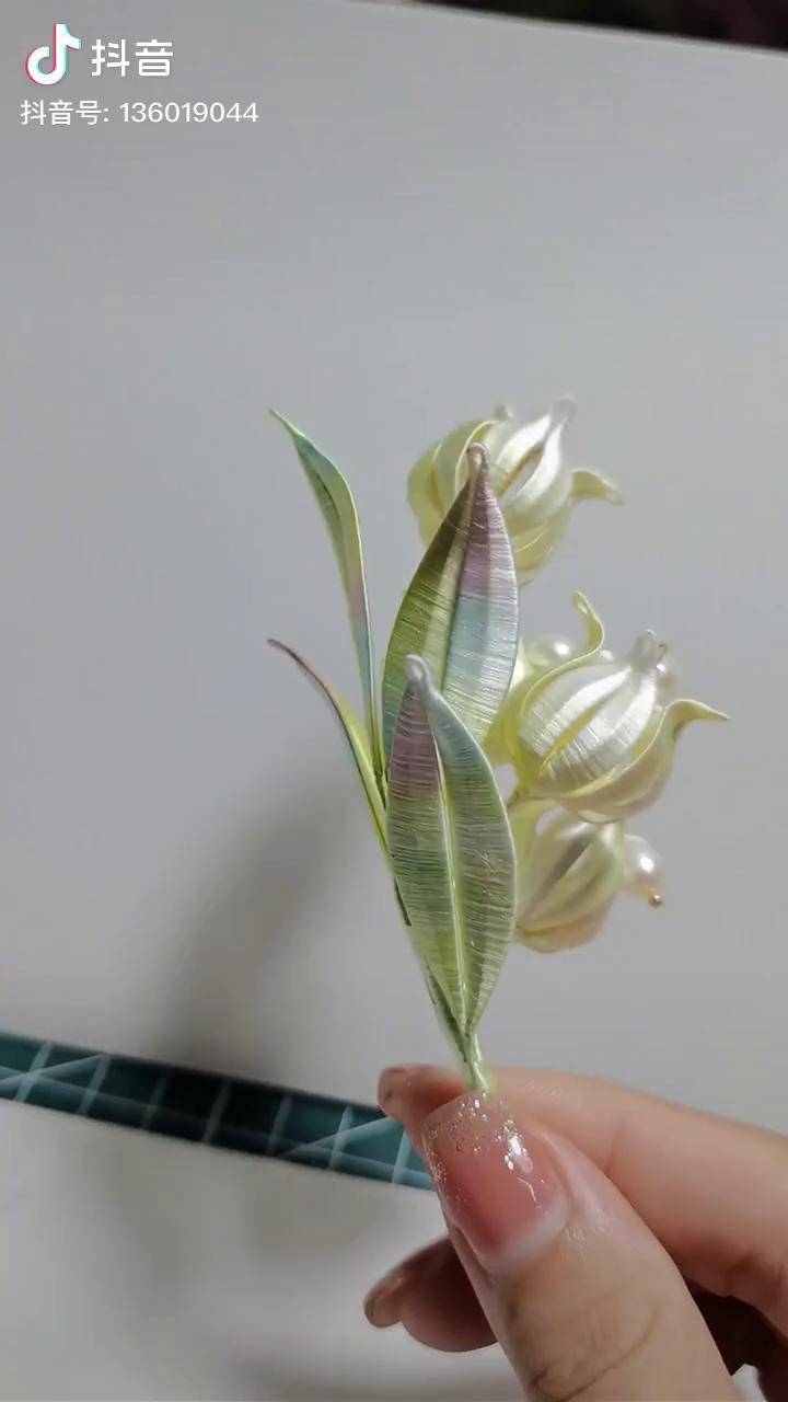 汉服配饰缠花簪娘看似平平无奇的清新小铃兰