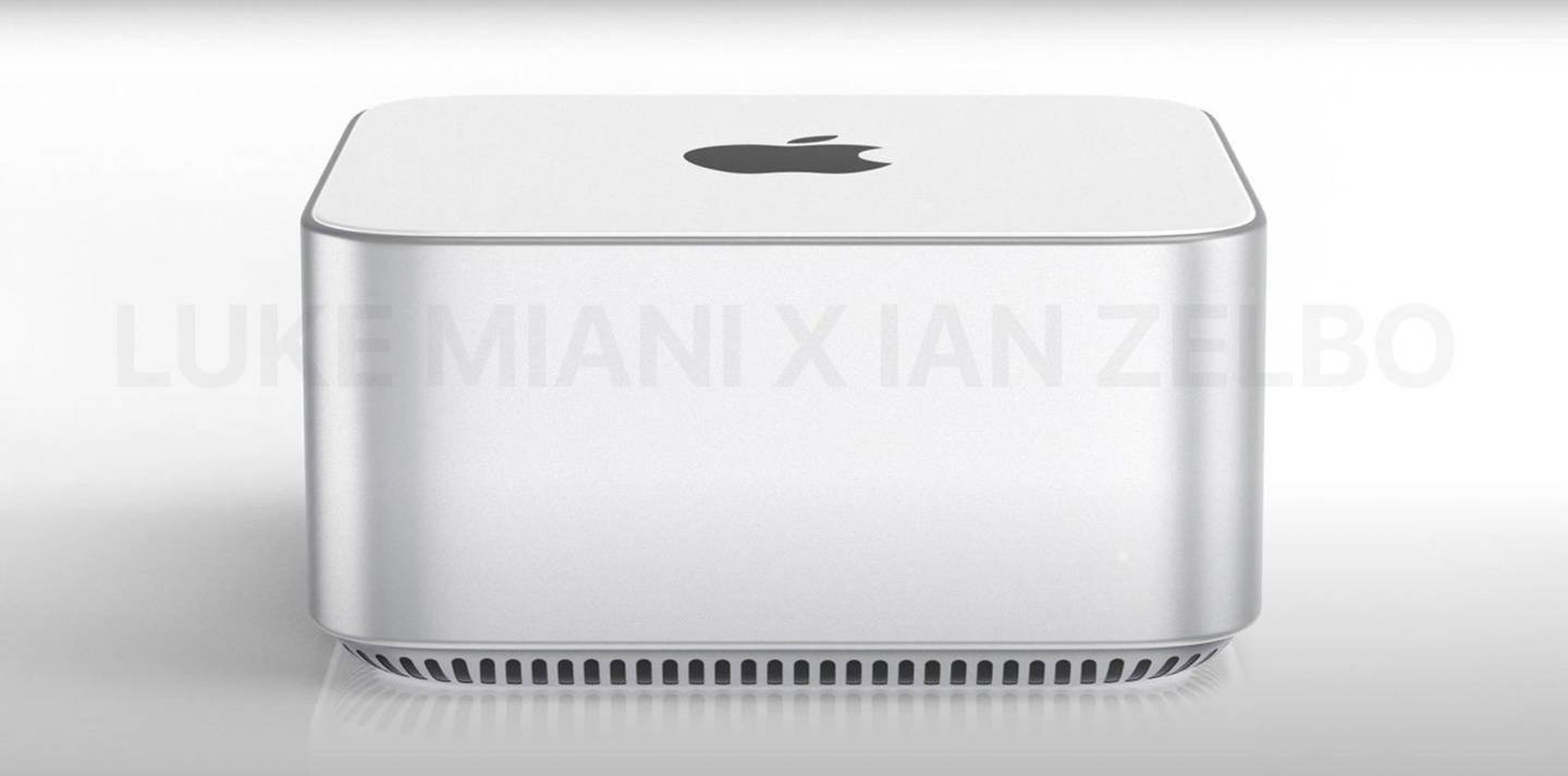 YouTube 博主制作苹果 Mac Studio 渲染图：增高版 Mac mini