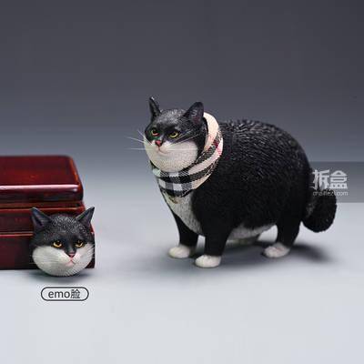 产品JXK 1/6 换头肥猫模型 仿真可爱有趣宠物猫咪动物潮玩摆件