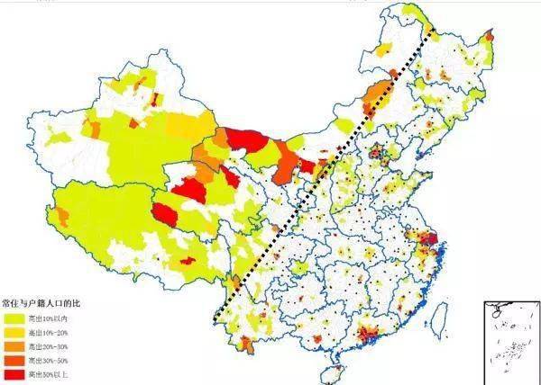 地图看世界给整个世界画一条胡焕庸线