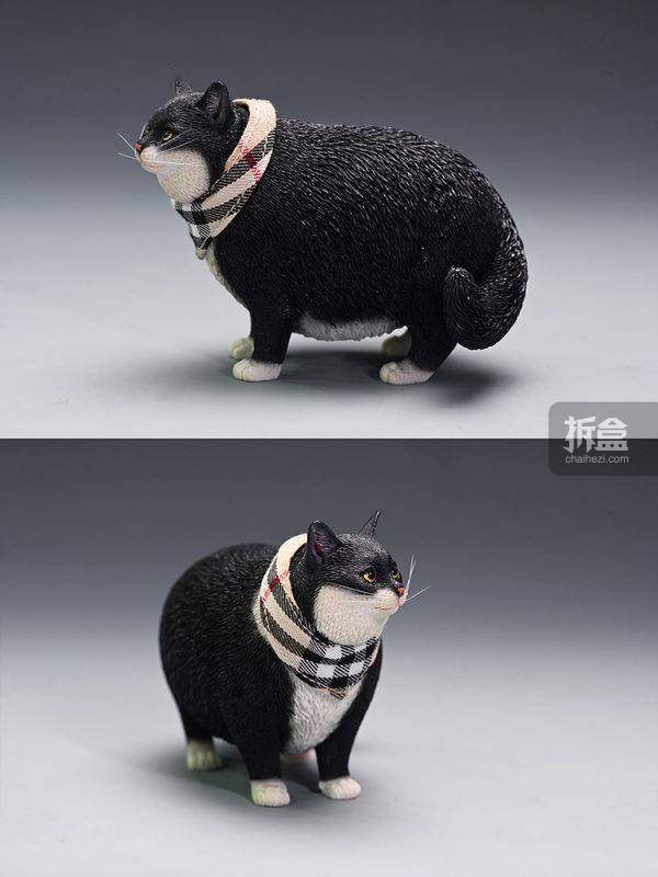 产品JXK 1/6 换头肥猫模型 仿真可爱有趣宠物猫咪动物潮玩摆件