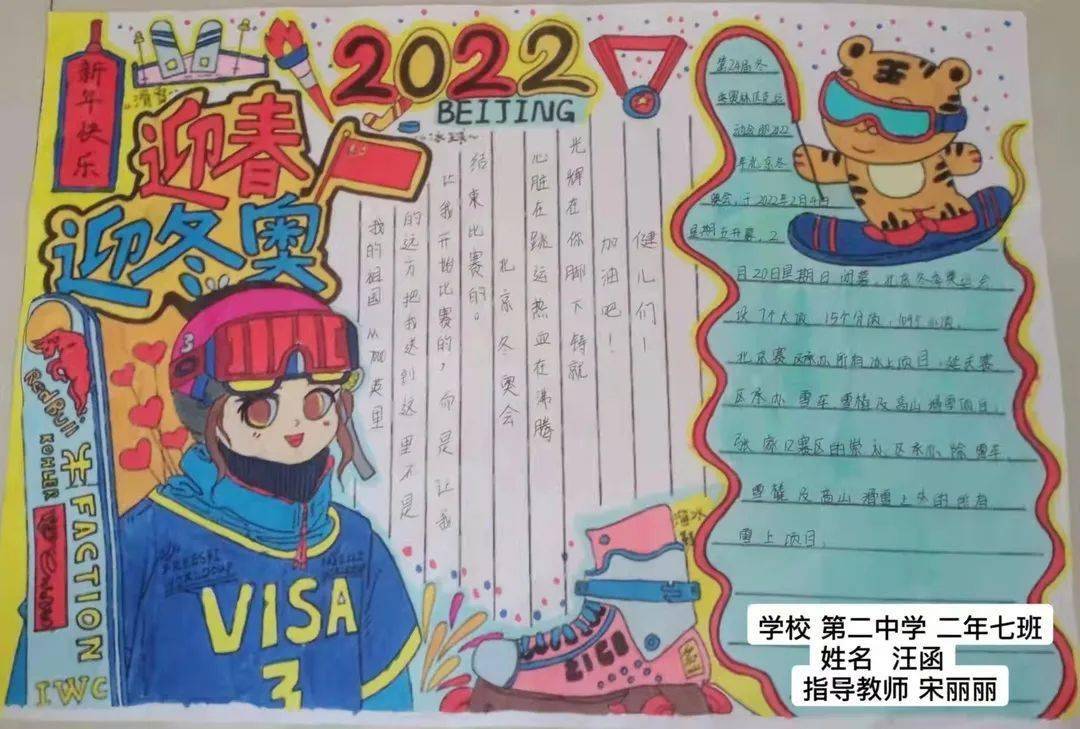 北京2022手抄报作品绥化市第七中学 李仕奇绥棱县克音河乡学校 张文博