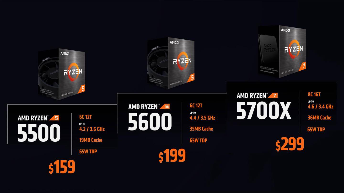 V-Cache|AMD 官宣： R7 5700X 等 6 款 65W 处理器 4 月 4 日上市