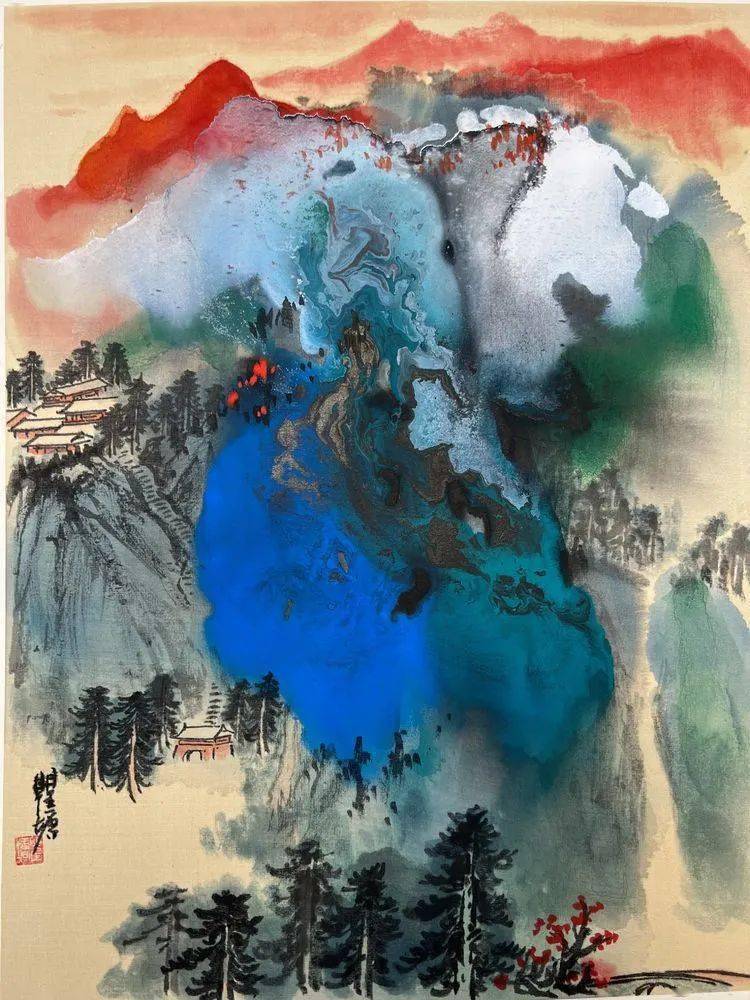 【国画天地】瞿塘泼墨泼彩作品鉴赏_中国_绘画_山水画