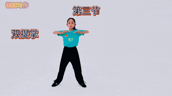 小朋友宅家也能练!“动感武术”系列小学组教程来了_动作_教学_双提掌