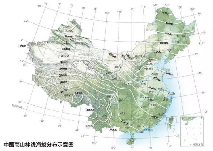 地理视角看林线为什么同纬度情况下降水量少的地区林线的高度较高