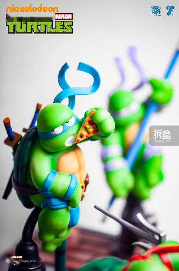 拉斐尔愚者乐园 TMNT 忍者神龟 李奥纳多 米开朗基罗 潮玩摆件