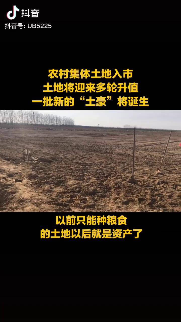 农村集体土地入市农业土地的价值将超过城市土地土豪的标配不再是城里