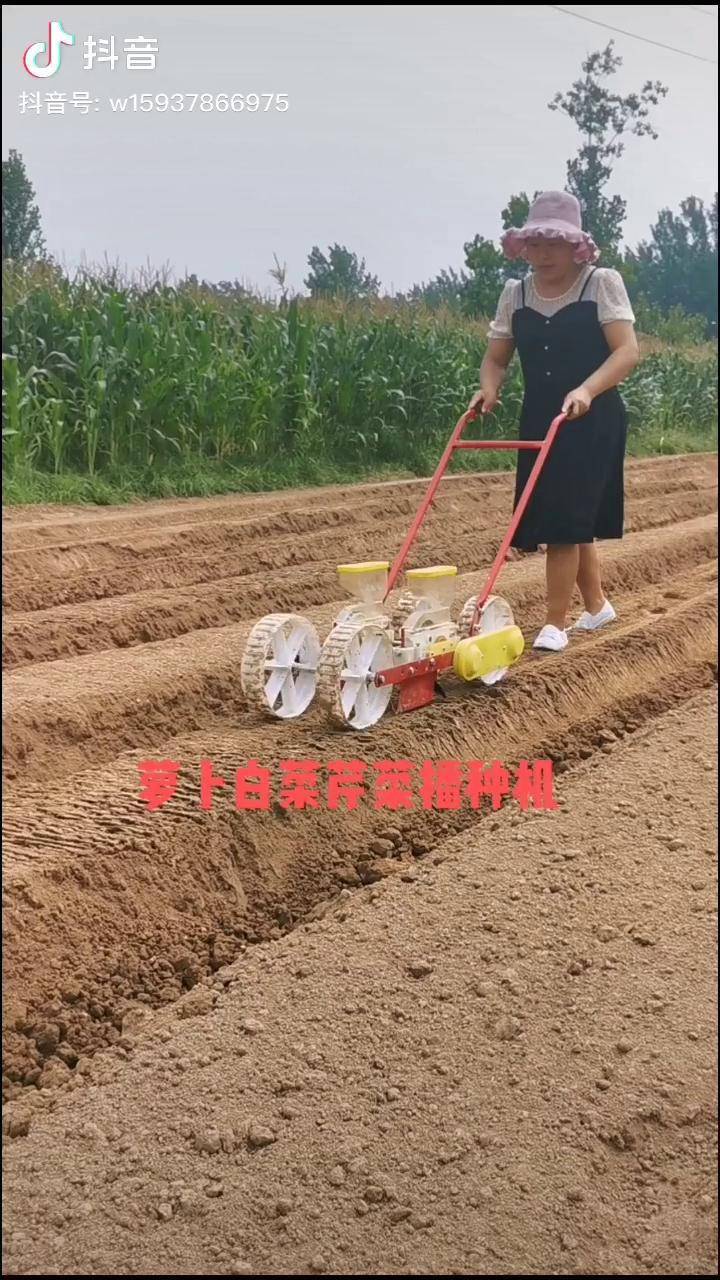 各种小颗粒药材蔬菜种子播种机株距行距落种深度可调节的小籽播种机勺