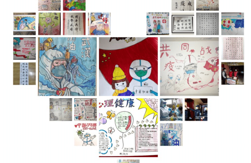 同心抗疫,画绘成长 | 云难遮月,疫不挡春_疫情_作品_生活