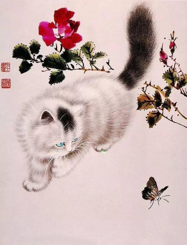 100幅国画猫太全了附教程