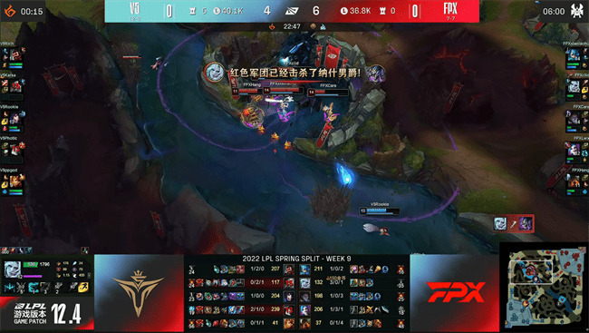 泰坦|LOL-LPL：Rich纳尔上路花式单杀秀，V5 2-0横扫FPX锁定常规赛第一