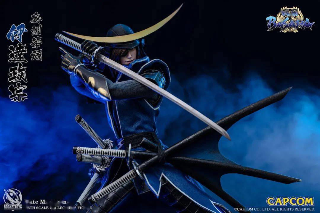 新品预定~ ROCKET TOYS 1/6 战国BASARA ROC-001伊达真田幸村_材质_真皮