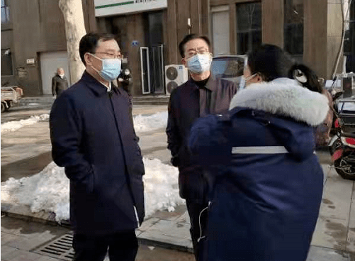 3月20日下午,唐山市委常委,组织部部长,统战部部长张旭到路北区,实地