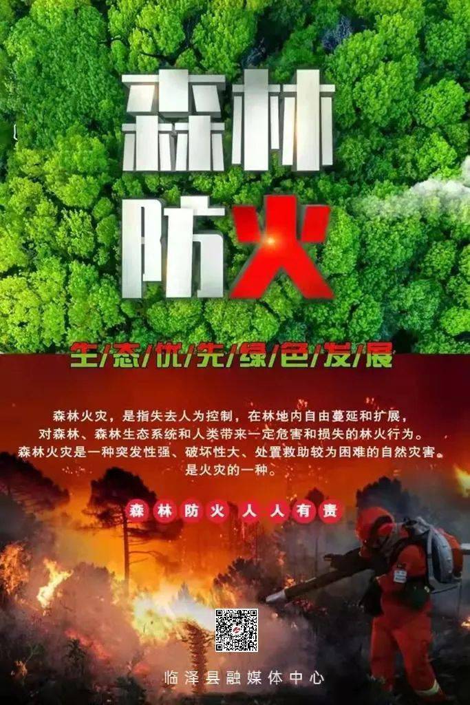 微海报森林防火人人有责