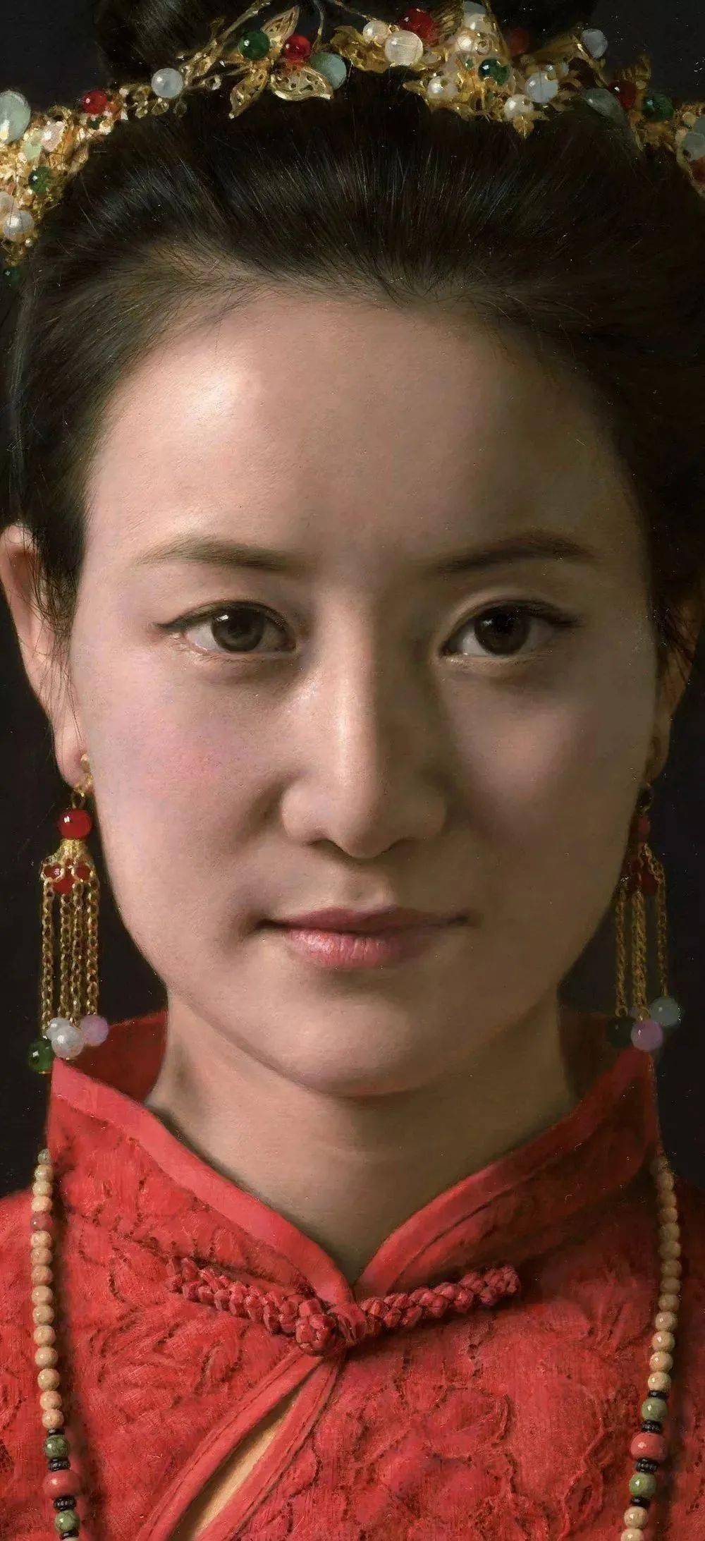 被称为下一个冷军超写实画家蔡杰的超高清美女震撼来袭